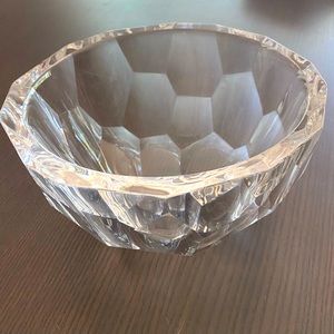 ORREFORS ANNE NILSSON DESIGN ZENITH PATTERN CRYSTAL BOWL SIGNED AN 4705-12